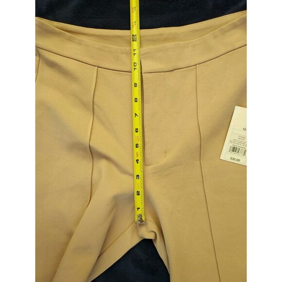NWT a new day Ladies Tan Hi Waist Flare Dress Pants W/SlimmingFront Seam Size 10 - Picture 6 of 9